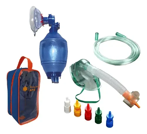 Reanimador Manual Ambu Adulto com Máscara Venturi para APH