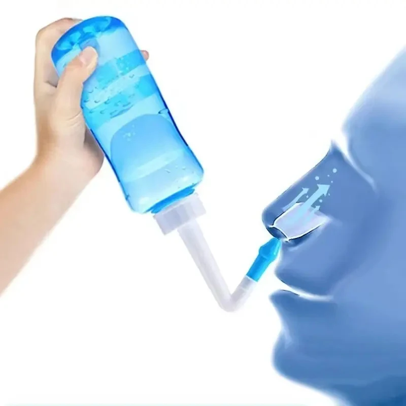 Ducha Nasal 300 mL Azul com 2 Bicos Removíveis