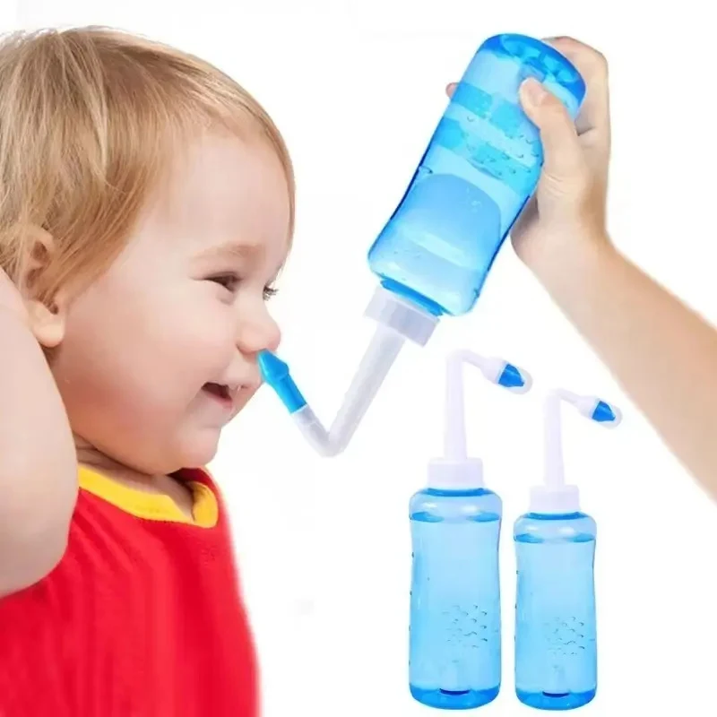 Ducha Nasal 300 mL Azul com 2 Bicos Removíveis