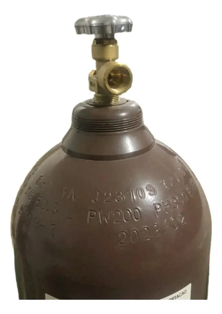 Suporte para Cilindro de Oxigênio com Rodas Grande Pintado