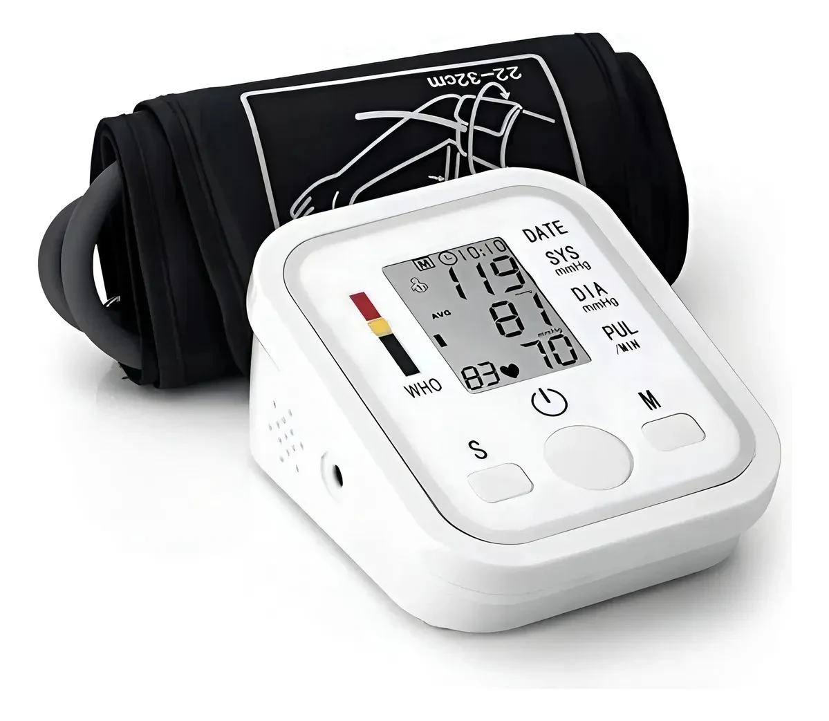 Tensiômetro Digital de Braço Automático Eskinoslog para Medir Pressão e Batimentos Cardíacos