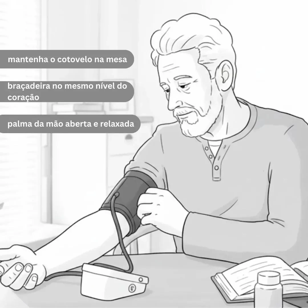 Tensiômetro Digital de Braço Automático Eskinoslog para Medir Pressão e Batimentos Cardíacos
