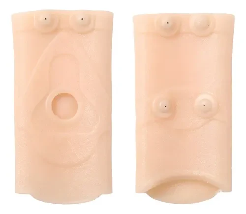 Tornozeleira de Silicone com Ímãs Ajustável Bege