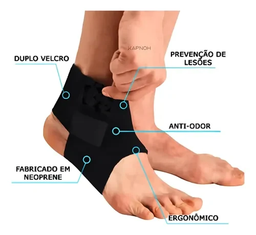 Tornozeleira de Compressão para Suporte do Tornozelo
