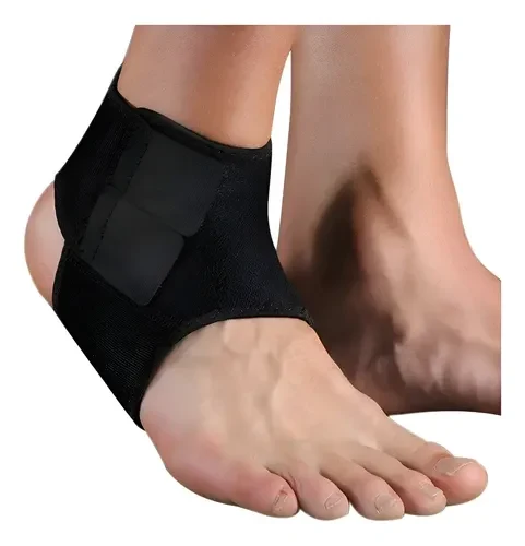 Tornozeleira Ortopédica de Neoprene Ajustável Preta