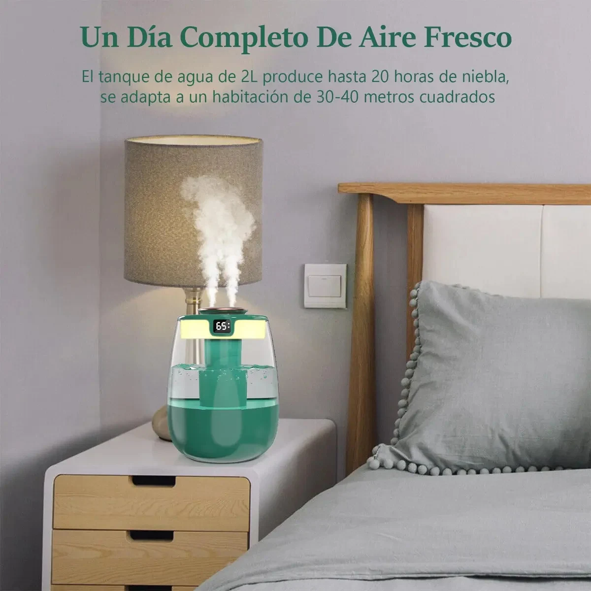 Umidificador Ar Ambiente Difusor Elétrico e Aromatizador Marrom-claro 127/220V