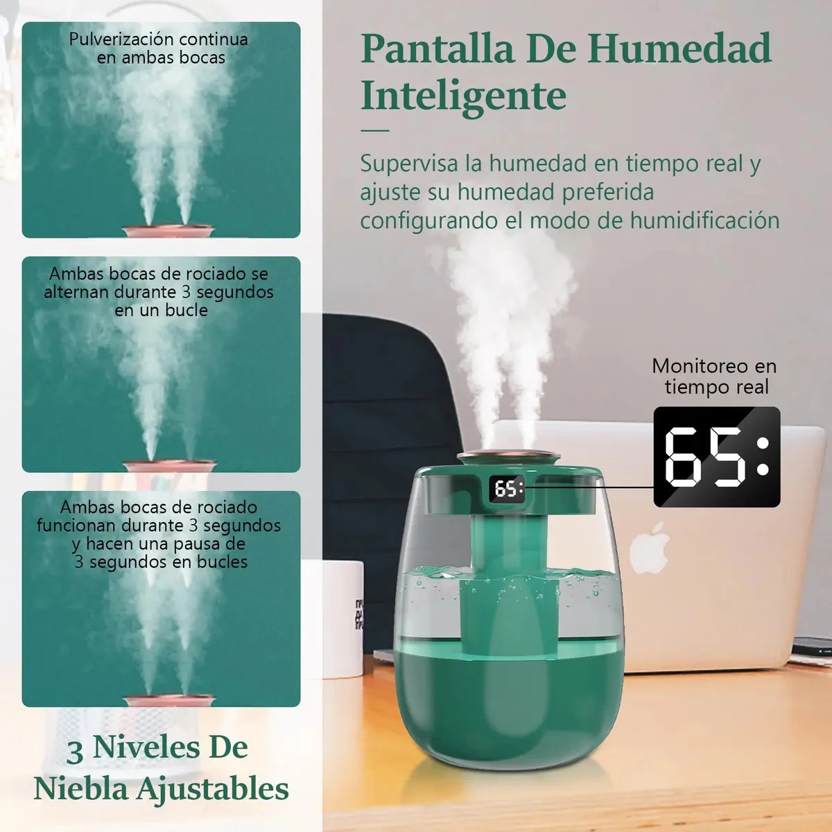Umidificador Ar Ambiente Difusor Elétrico e Aromatizador Marrom-claro 127/220V