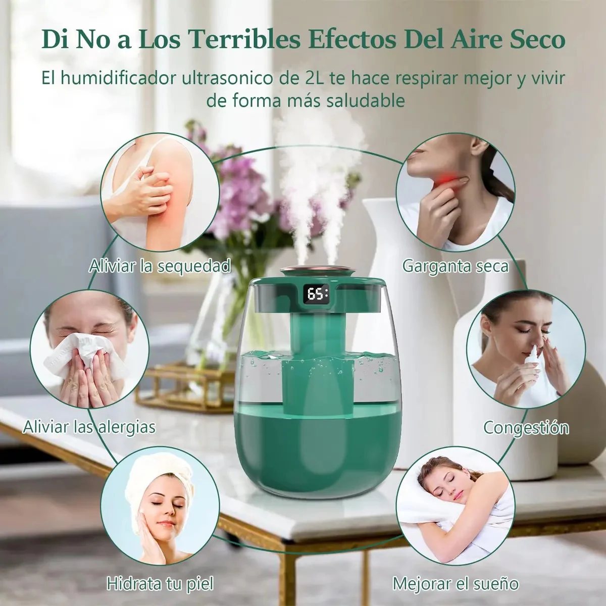 Umidificador Ar Ambiente Difusor Elétrico e Aromatizador Marrom-claro 127/220V