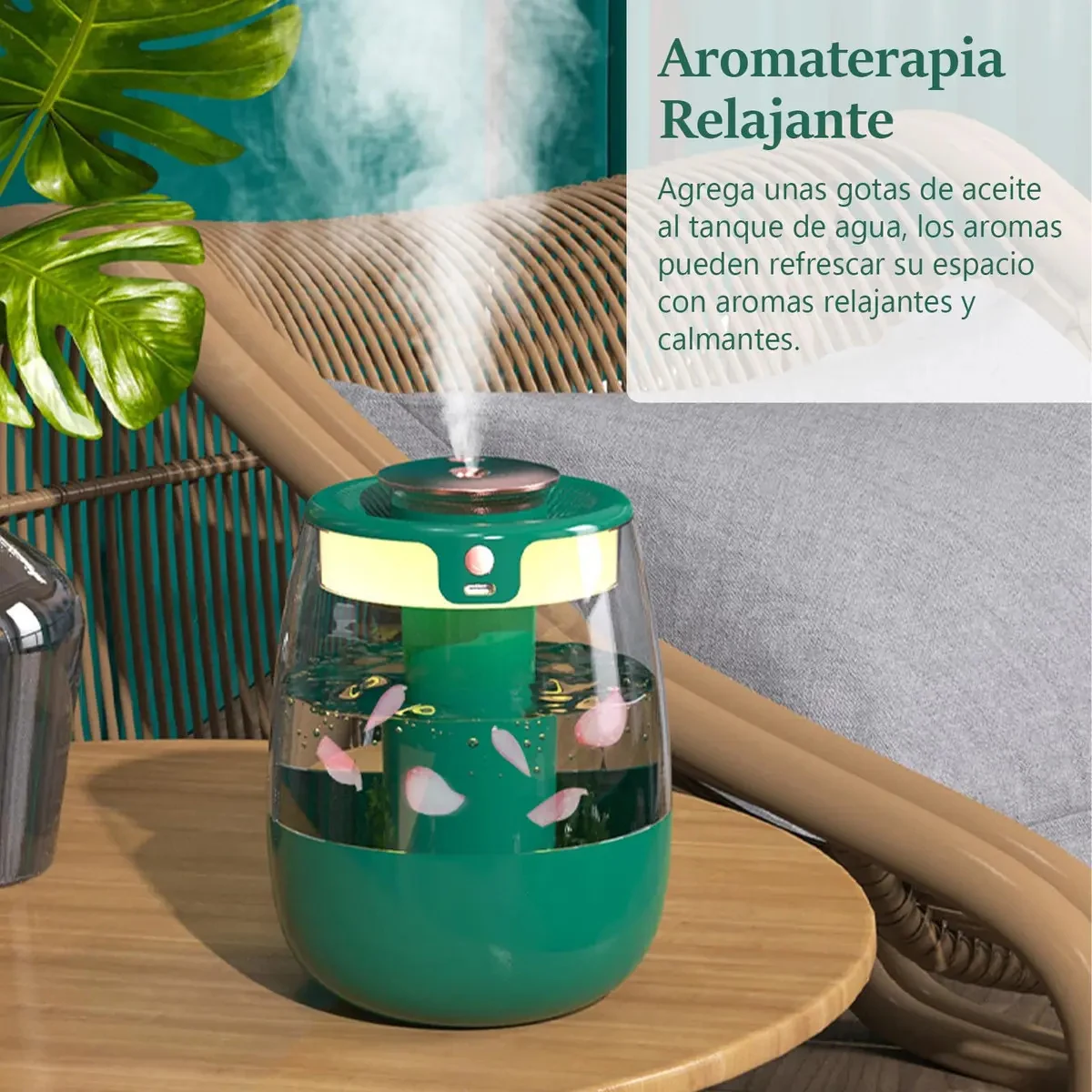 Umidificador Ar Ambiente Difusor Elétrico e Aromatizador Marrom-claro 127/220V