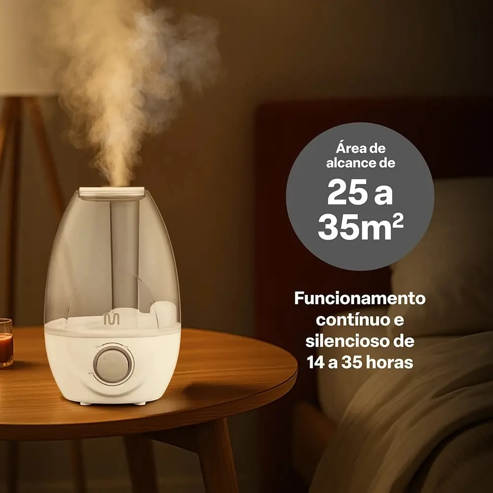 Umidificador De Ar Clear Tank 2,1 Litros Bivolt Multi Saúde Branca 110v/220v (bivolt)