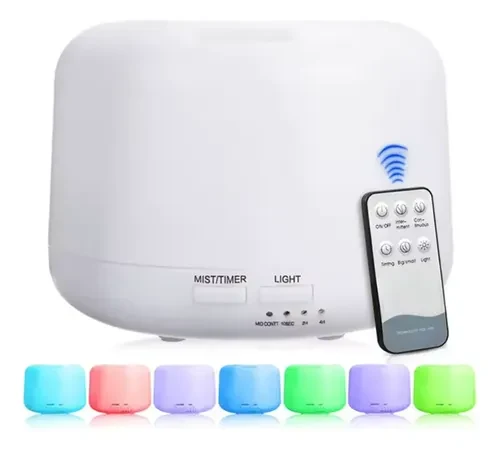 Umidificador De Ar Ultrassônico Difusor De Aromas Silencioso Branco 127/220v