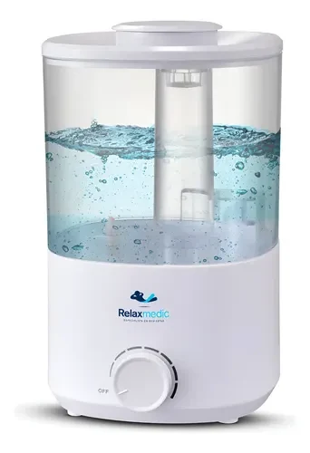 Umidificador Ayro 2l Com Névoa Contínua Relaxmedic Branco 127/220v