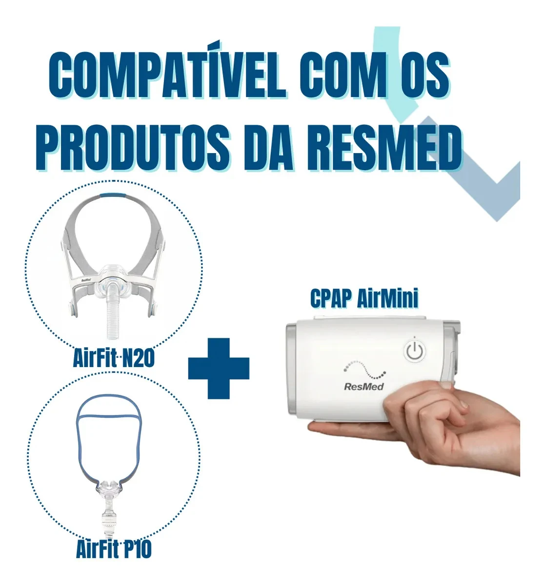 Umidificador Humidx Plus para CPAP Air Mini ResMed