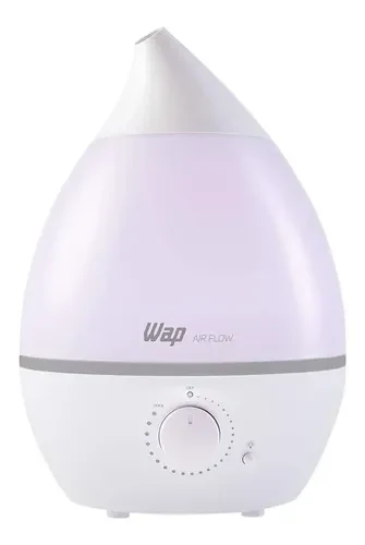 Umidificador WAP Air Flow com Luminária e Difusor de Aromas Branco/Cinza 127/220V